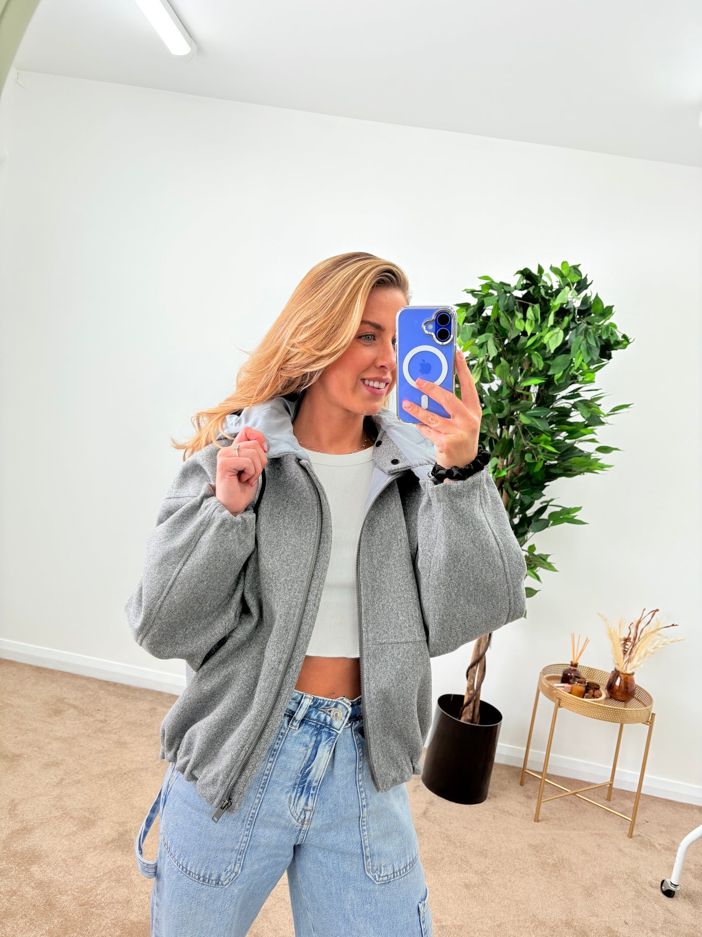 EX-George Bomber Jacket With Hood