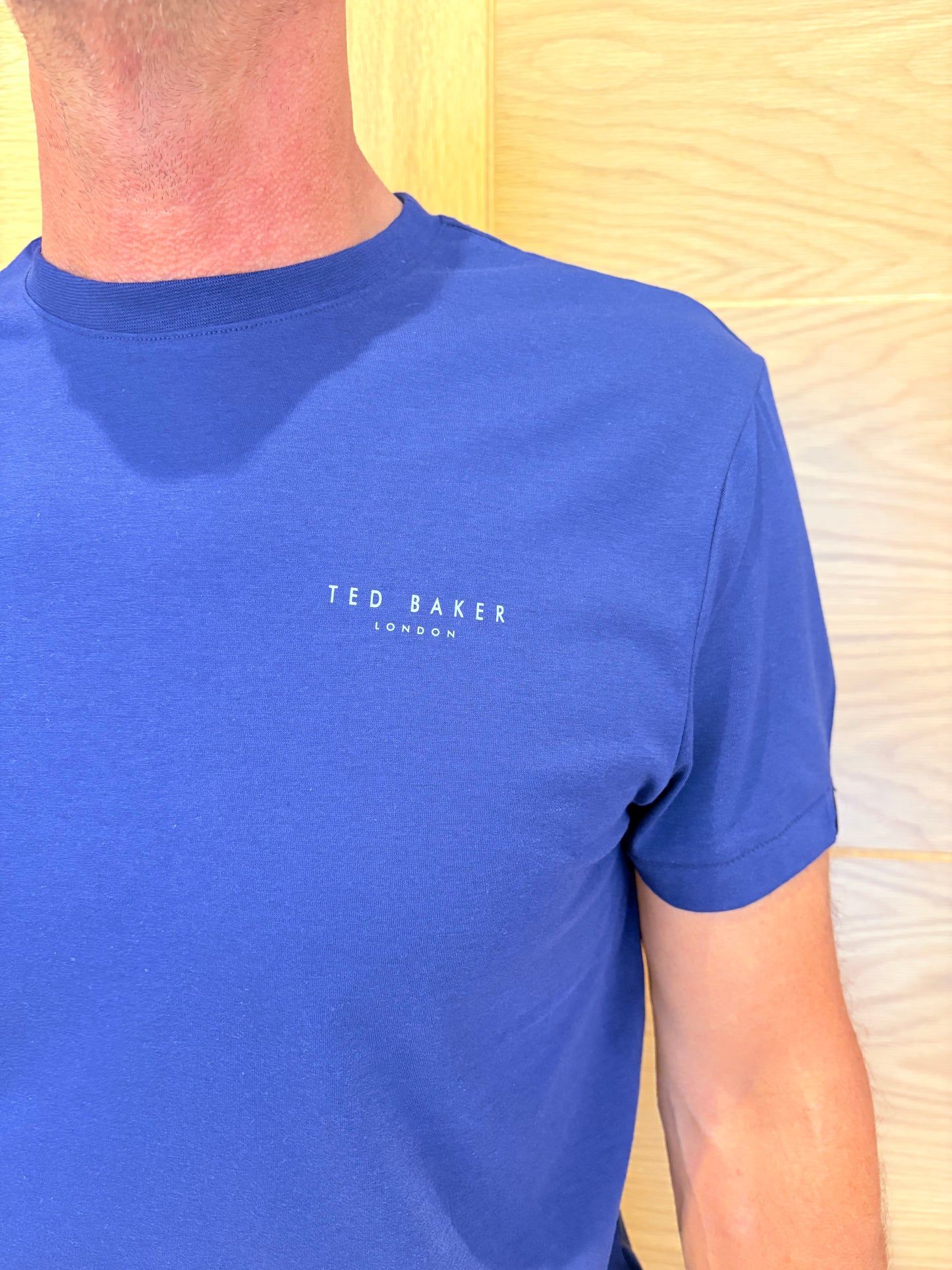 Ex Ted Baker Round Neck Men's T-Shirt Royal Navy