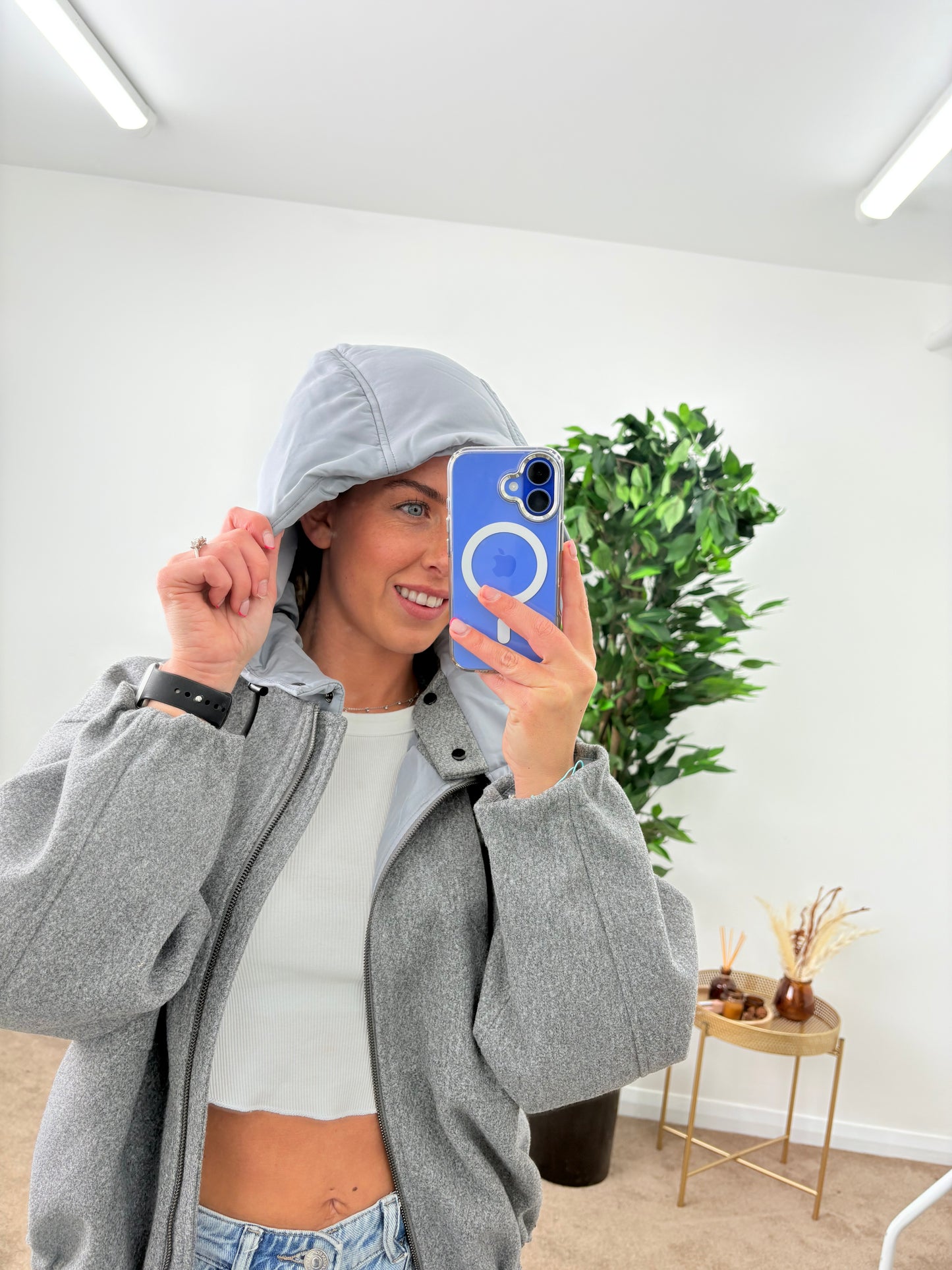 EX-George Bomber Jacket With Hood