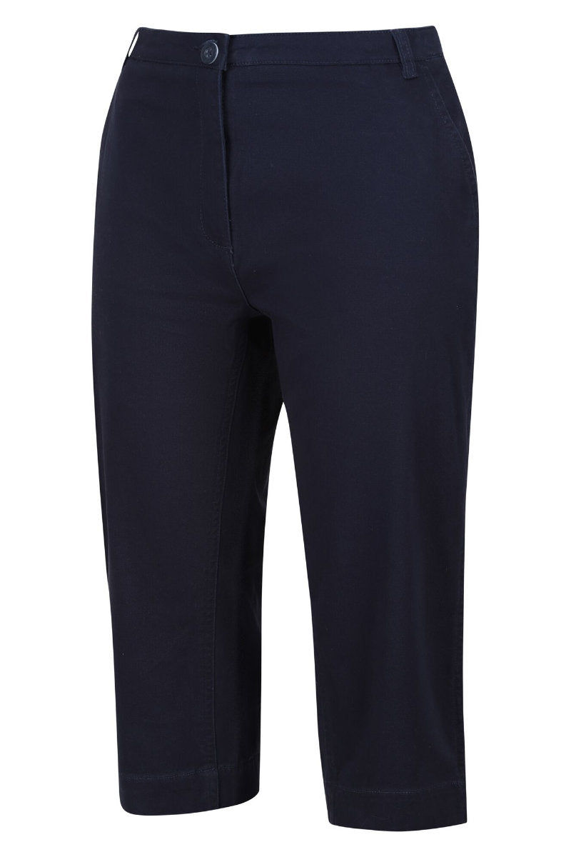 Famous Label Women's Bayla Capri Casual Trousers Navy