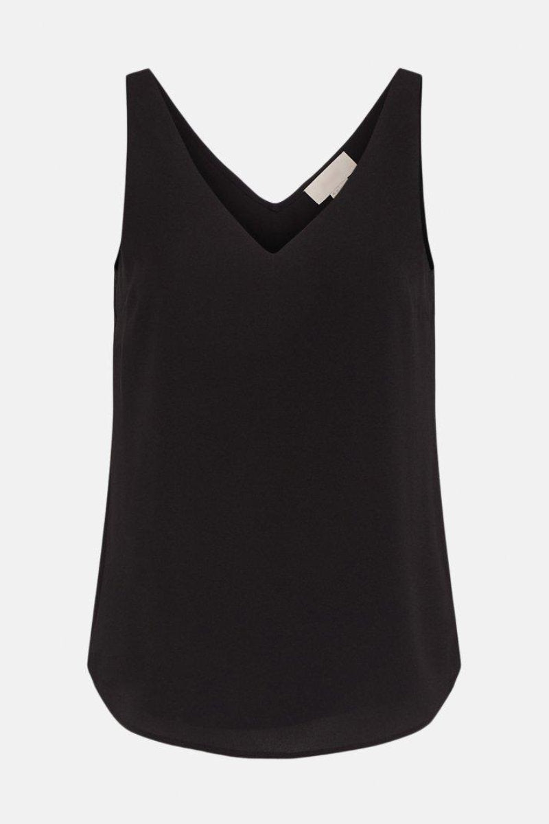 Famous Store Black V-Neck Cami