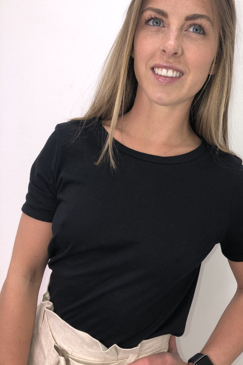 Ladies Basic Black T-Shirt