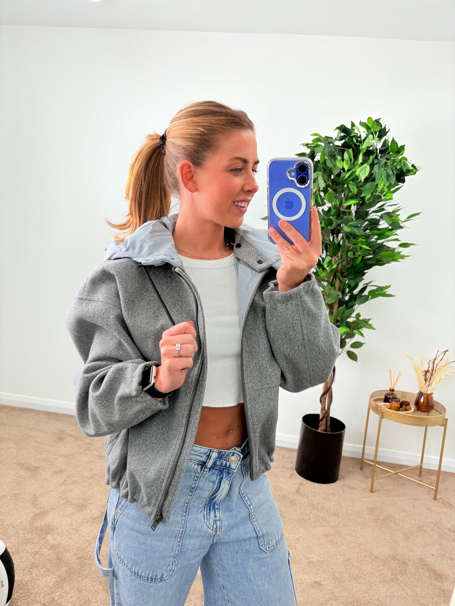 EX-George Bomber Jacket With Hood