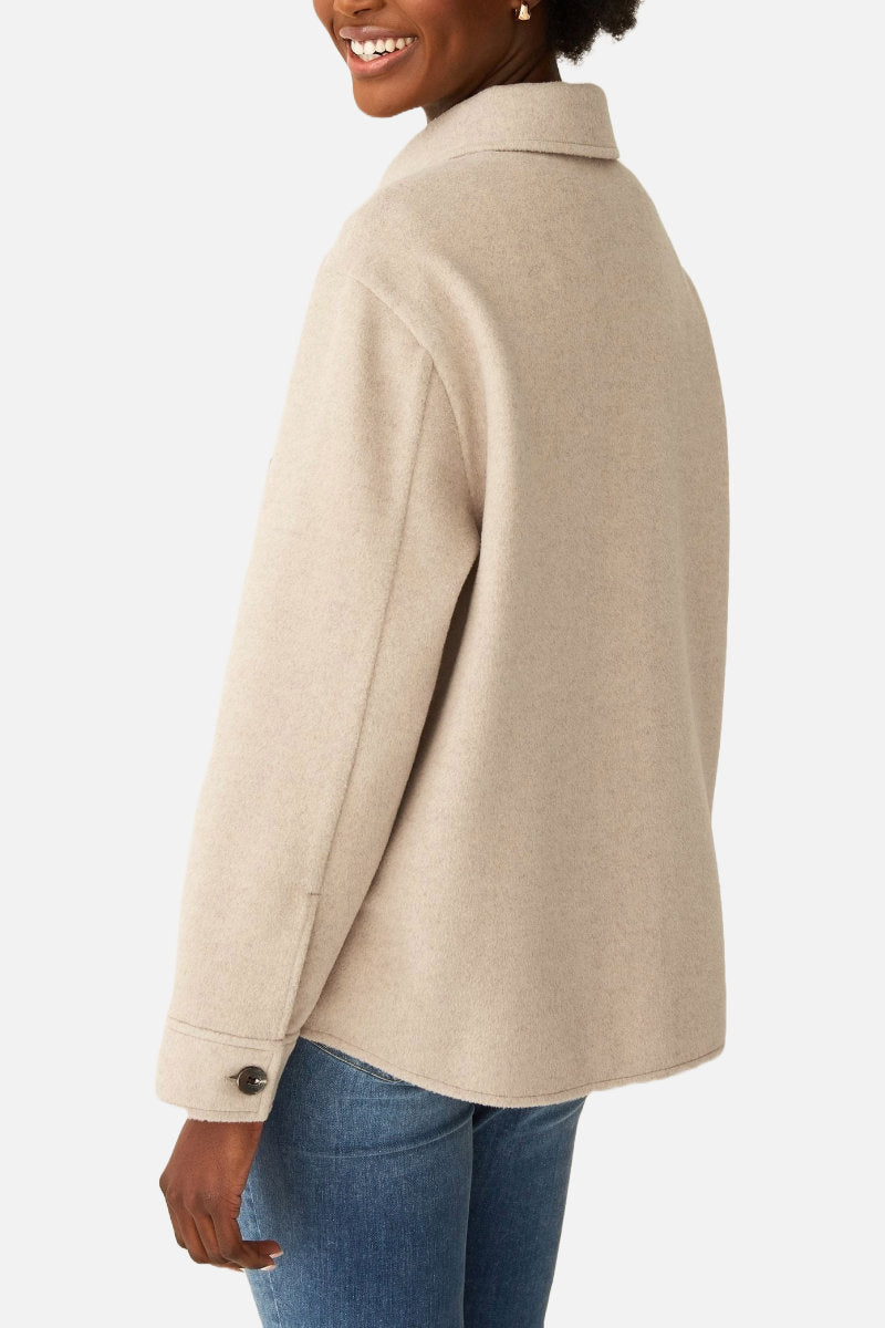 Ex Store Ladies Shacket Natural