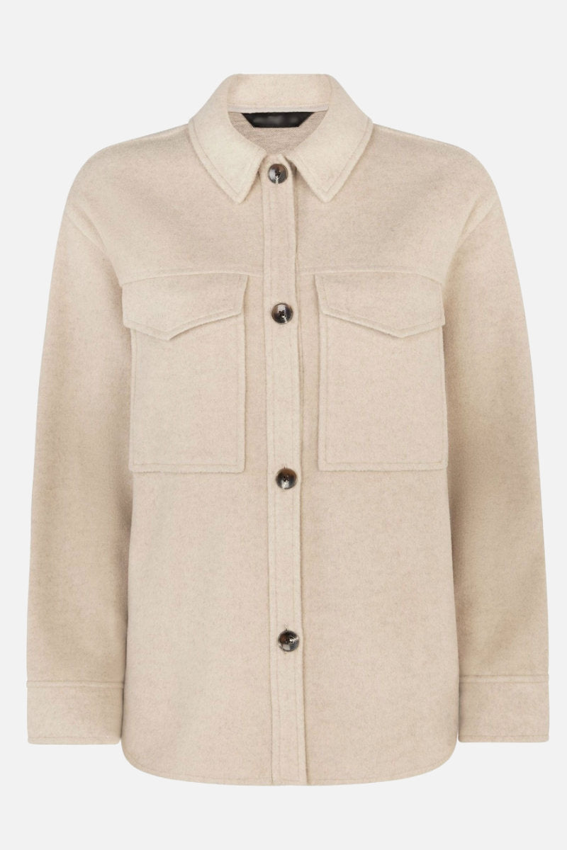 Ex Store Ladies Shacket Natural