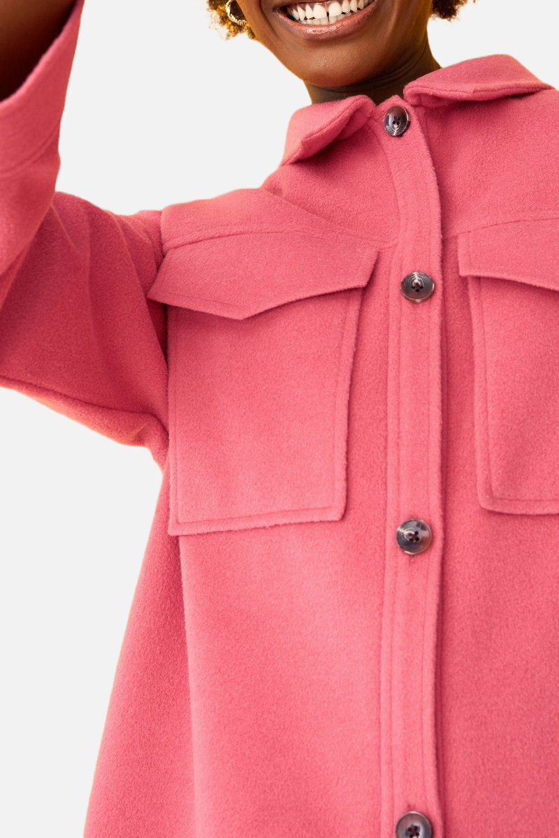 Ex Store Ladies Shacket Pink