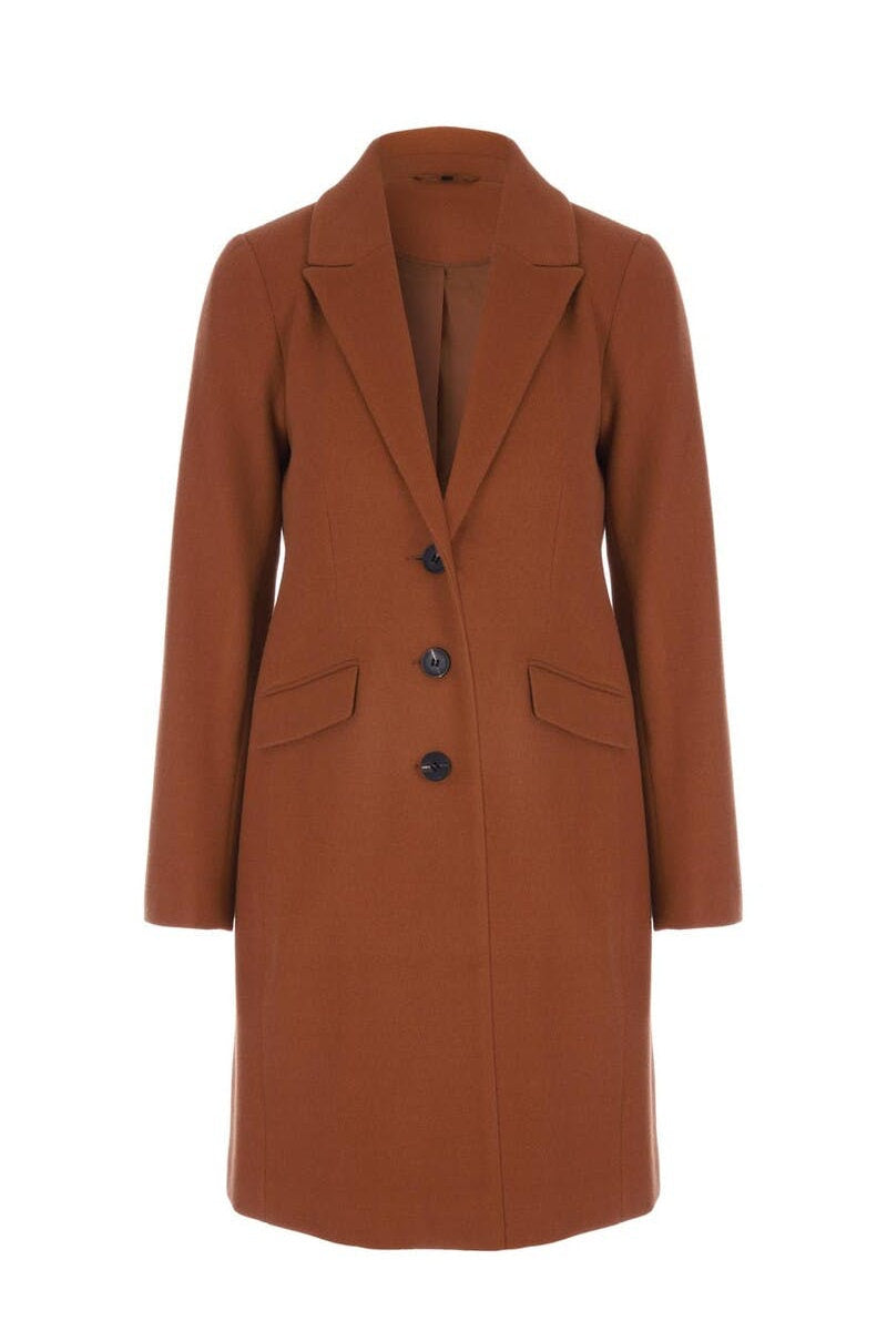 Famous Store Ladies Ginger Longline Coat
