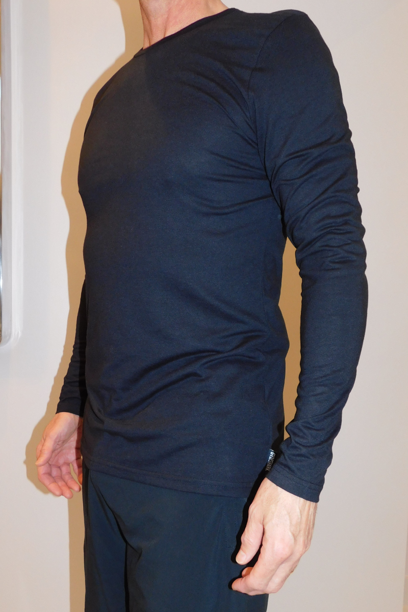 Men's GymShark Essential Long Sleeve T-Shirt Black