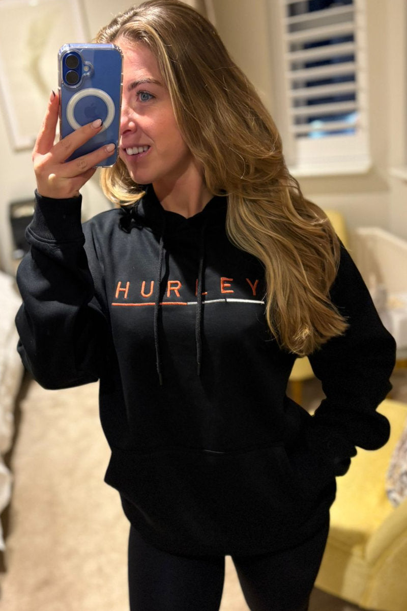 Hurley Underscore Logo Hoodie - Black