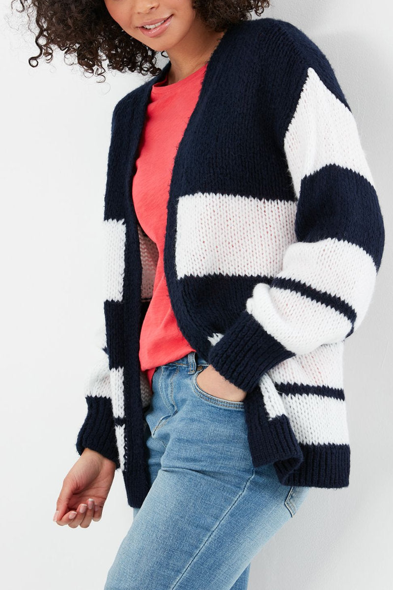 Joules June Slouchy Cardigan Navy