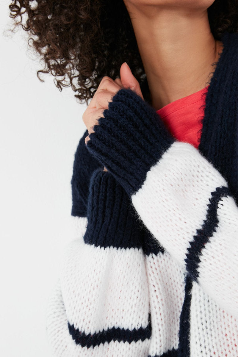 Joules June Slouchy Cardigan Navy