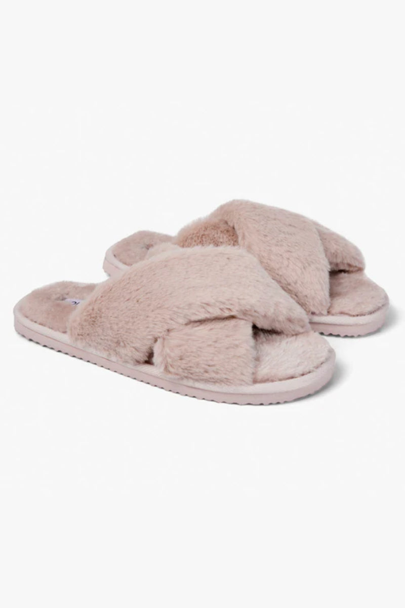 Ladies Fluffy House Slippers By Kolili Pink