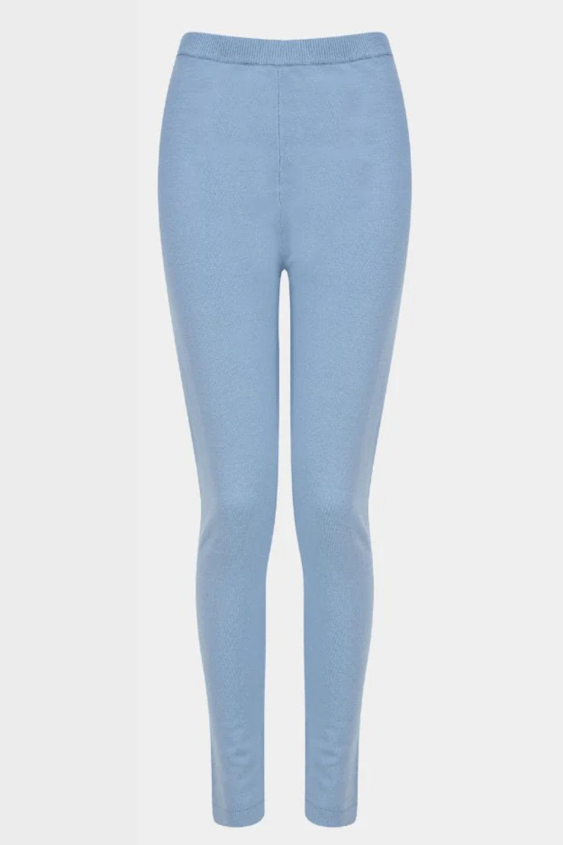 Ninette 2PC Jersey Knit Lounge Set Blue