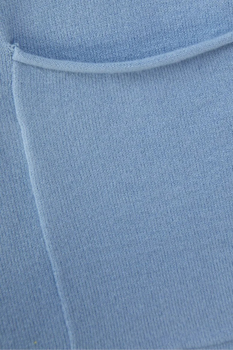 Ninette 2PC Jersey Knit Lounge Set Blue