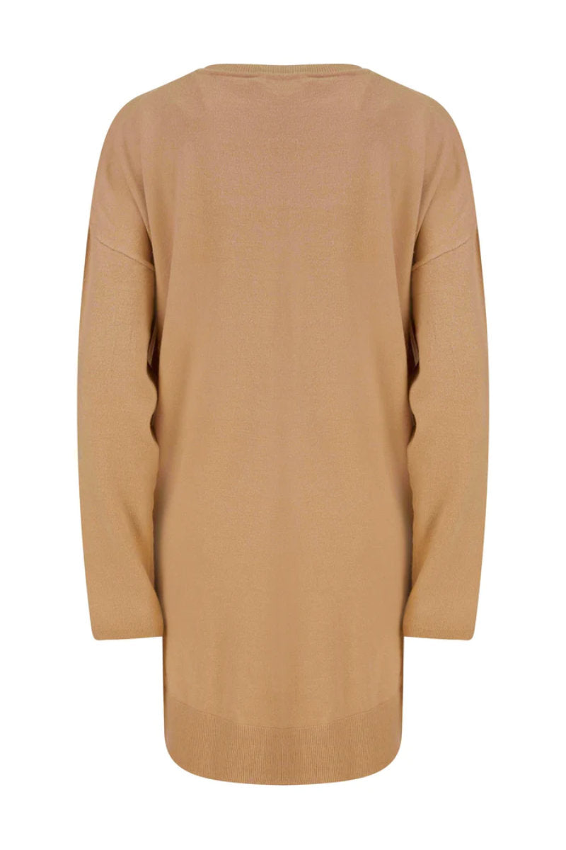 Ninette 2PC Jersey Knit Lounge Set Nougat Nut