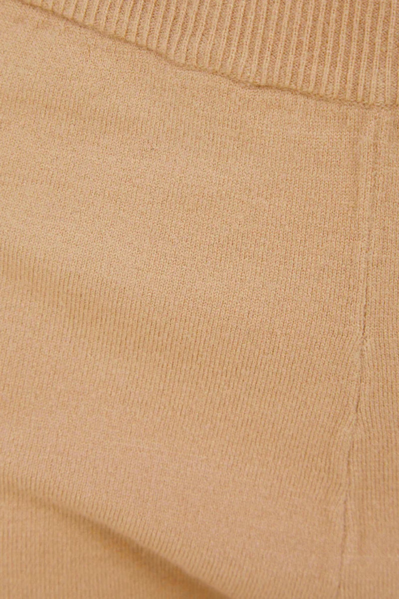 Ninette 2PC Jersey Knit Lounge Set Nougat Nut