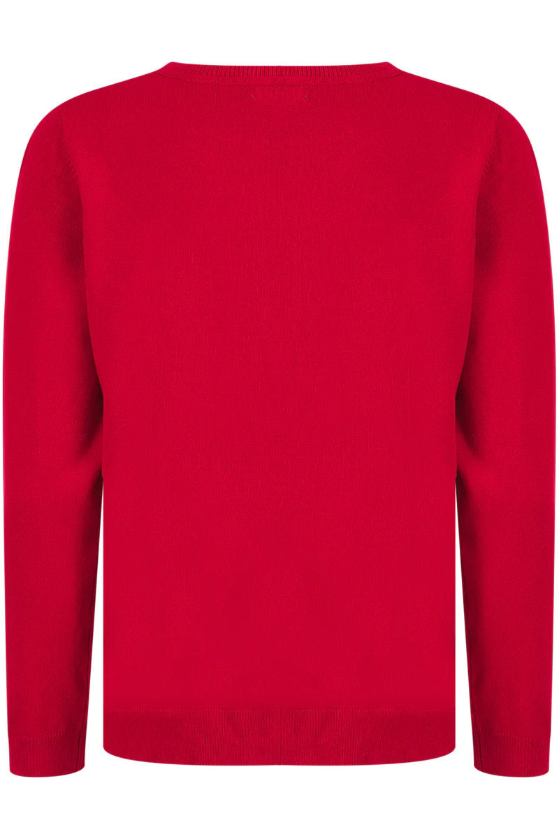 Famous Store Red Dandelion Pearl Jumper