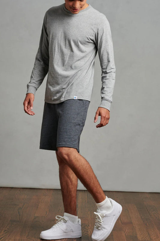 Men's Russell Athletic Cotton Shorts Dark Grey