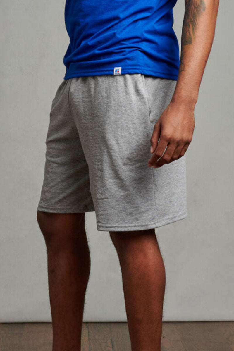 Men's Russell Athletic Cotton Shorts Light Grey