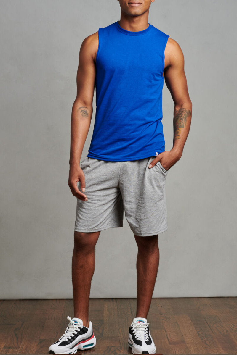 Men's EX-Russell Athletic Cotton Shorts Light Grey – Shush