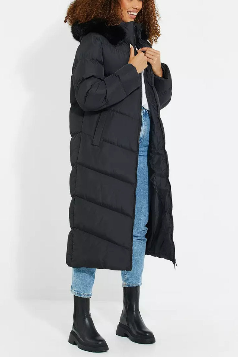 Threadbare 'Lazuli' Hooded Padded Jacket
