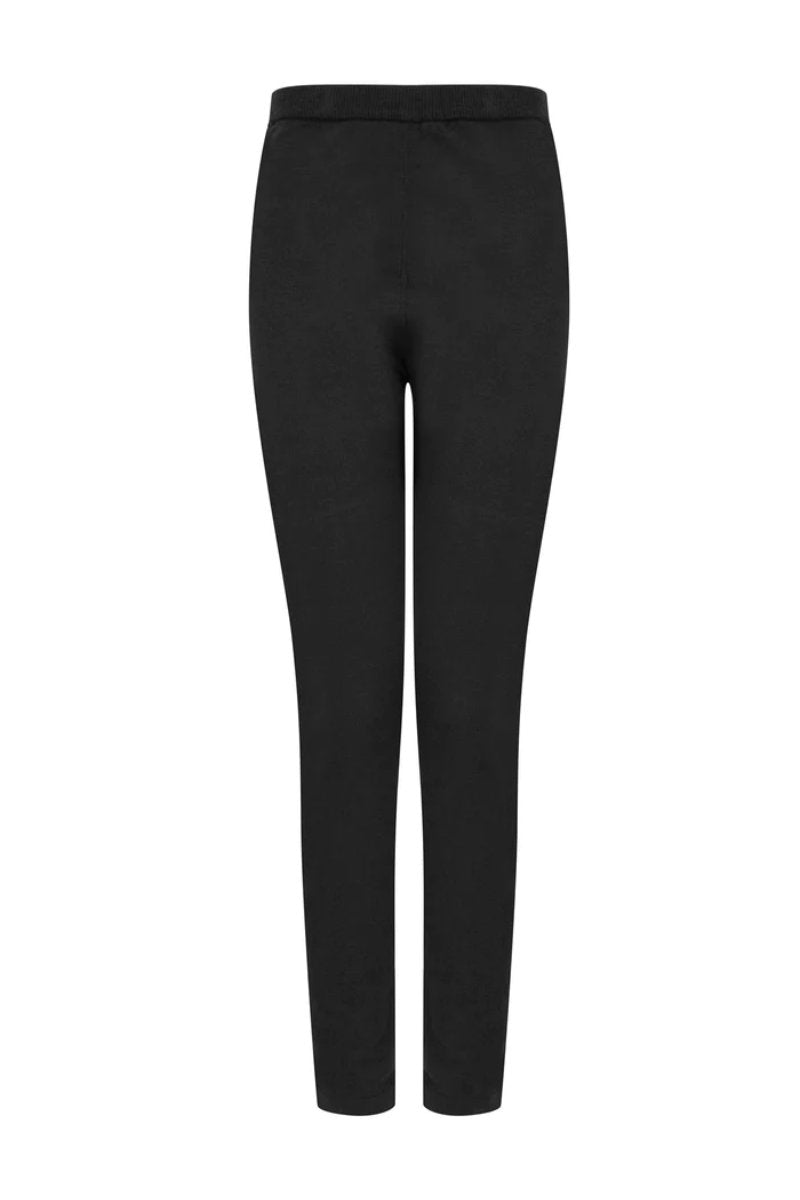 Darcey Love Heart Jersey Knit Lounge Set Black