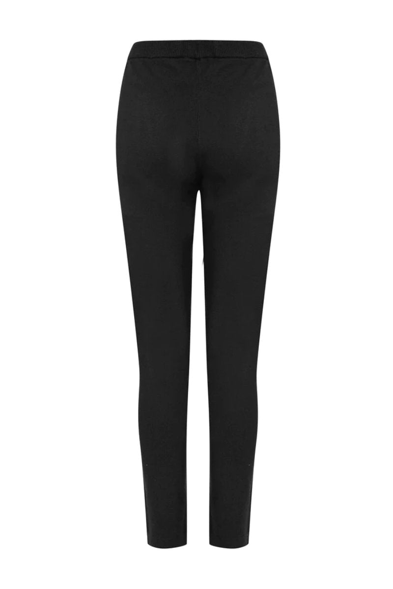 Darcey Love Heart Jersey Knit Lounge Set Black