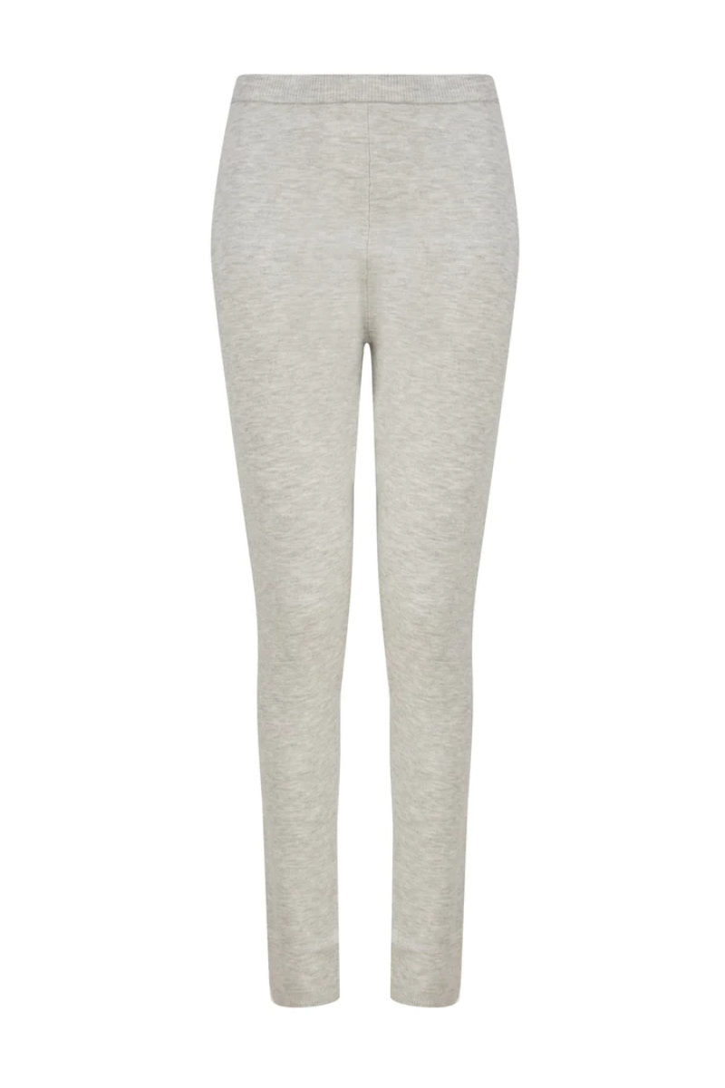 Darcey Love Heart Jersey Knit Lounge Set Silver Marl