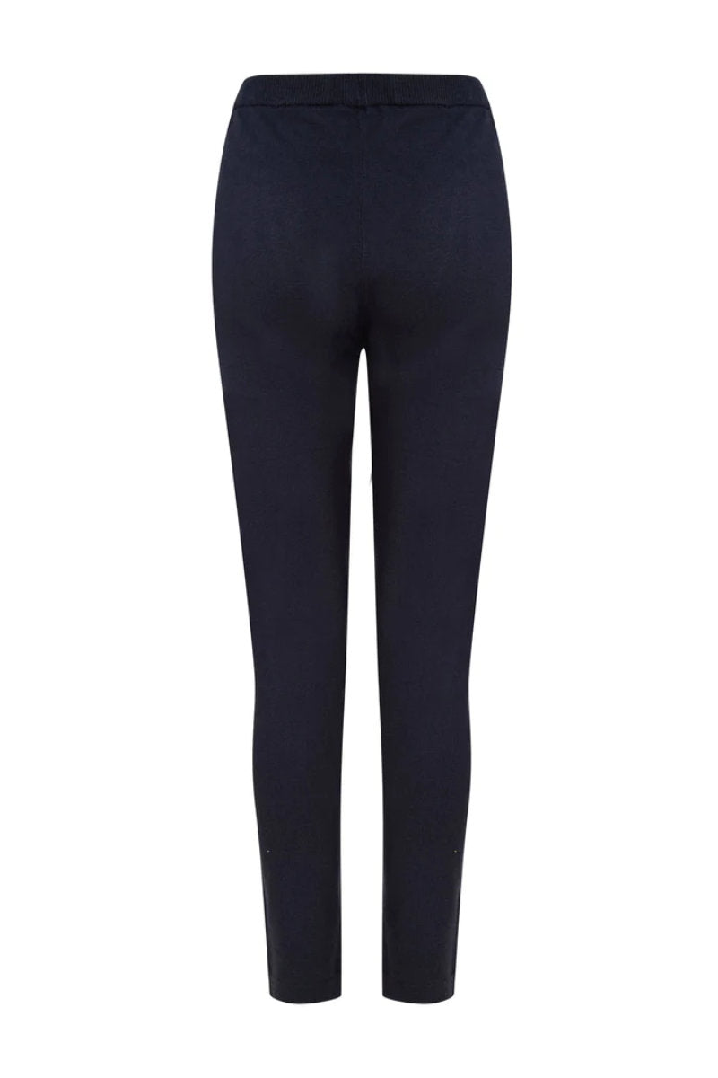 Darcey Love Heart Jersey Knit Lounge Set Navy