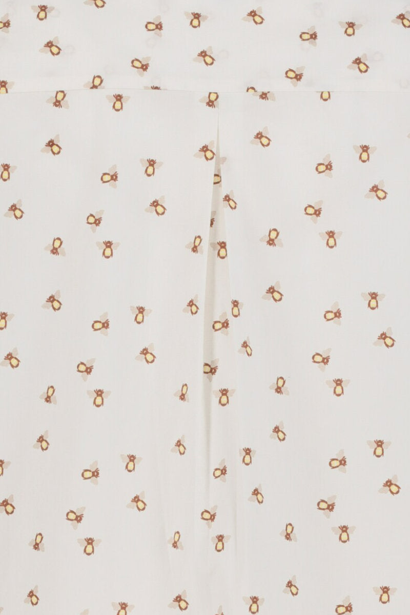 Ex Ulla Popken Bee Print Ivory Tunic Top