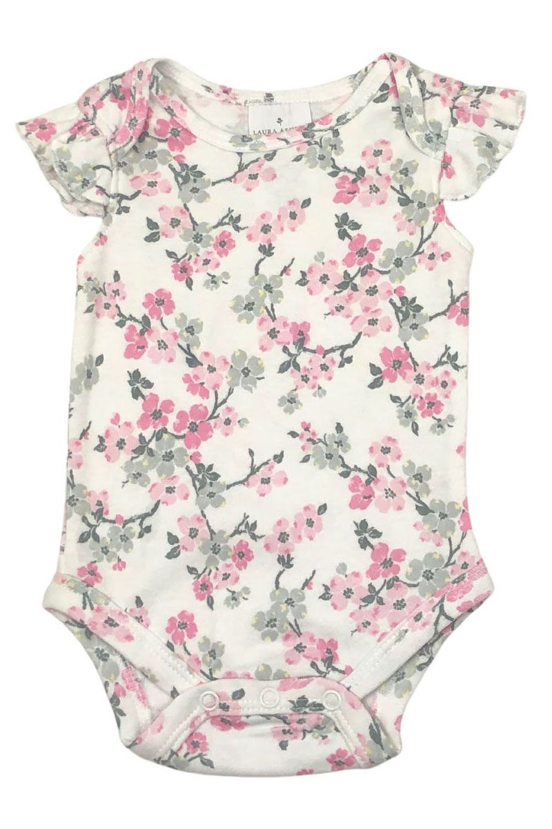 Laura Ashley Pink Pretty Baby Pack 3 Bodysuits/Vests