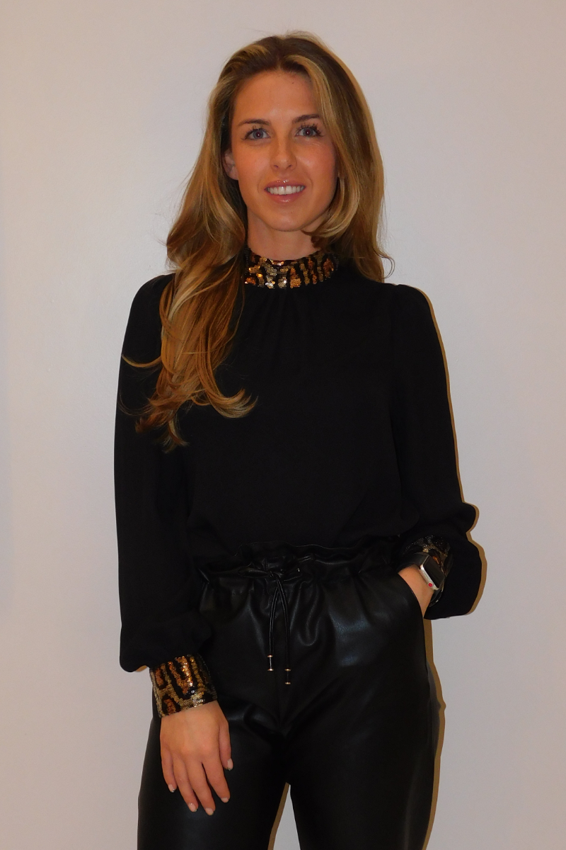 Sequin Animal Party Blouse