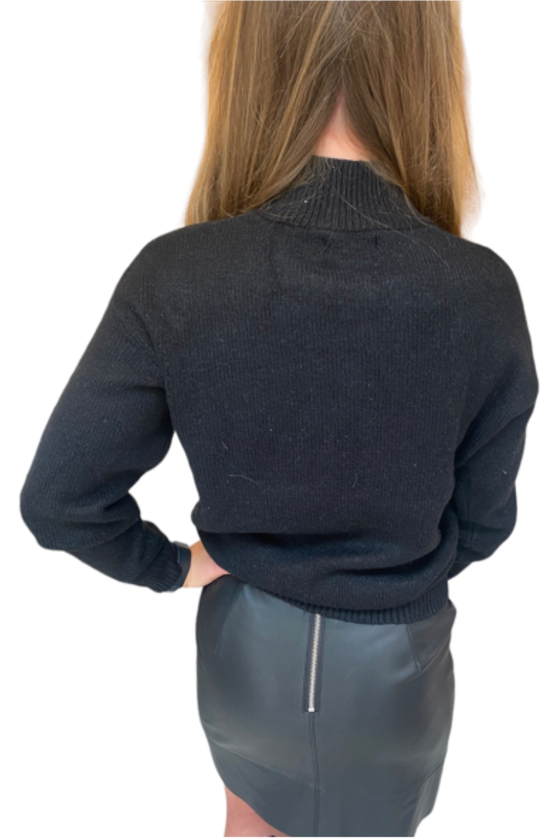 Famous Store Black Turtle Neck Jumper