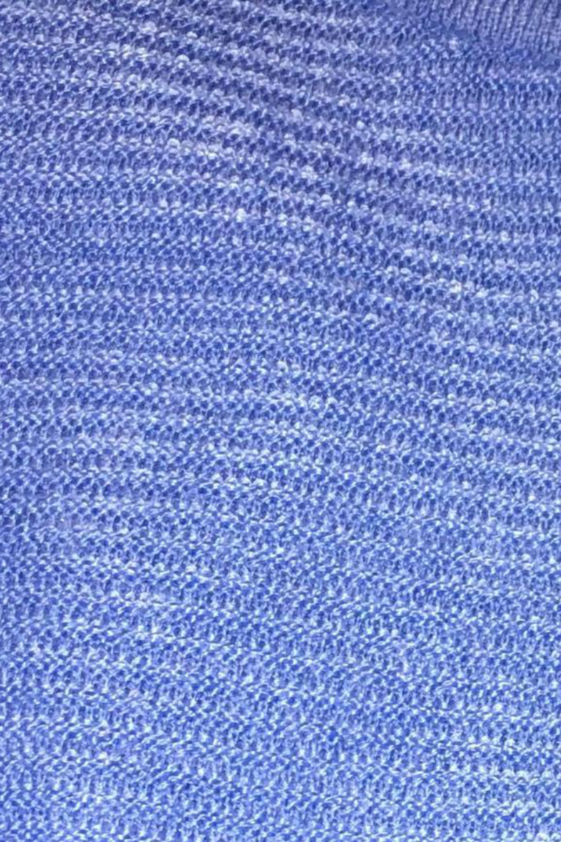 Famous Store Ripple Textured Pocket Tunic Cornflower Blue