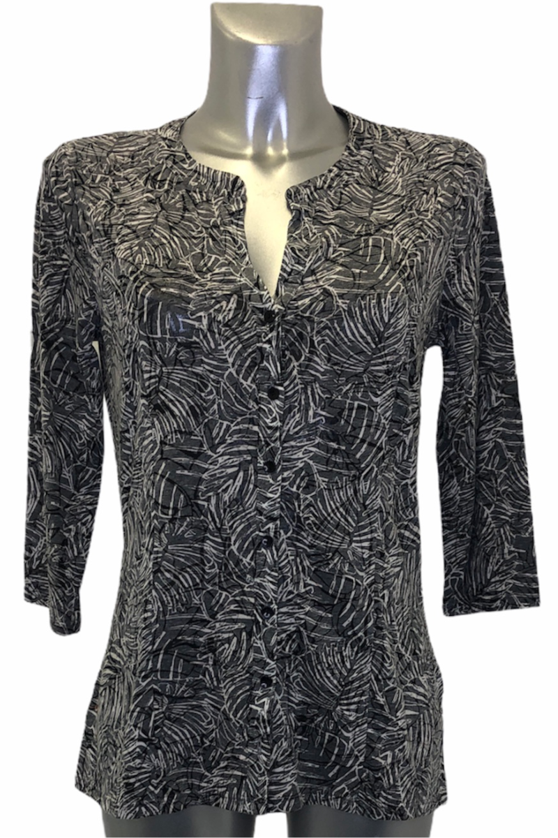 Burnt Out Leaf Blouse