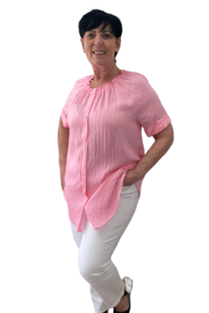Ex-Store Pink Crinkle Shirt