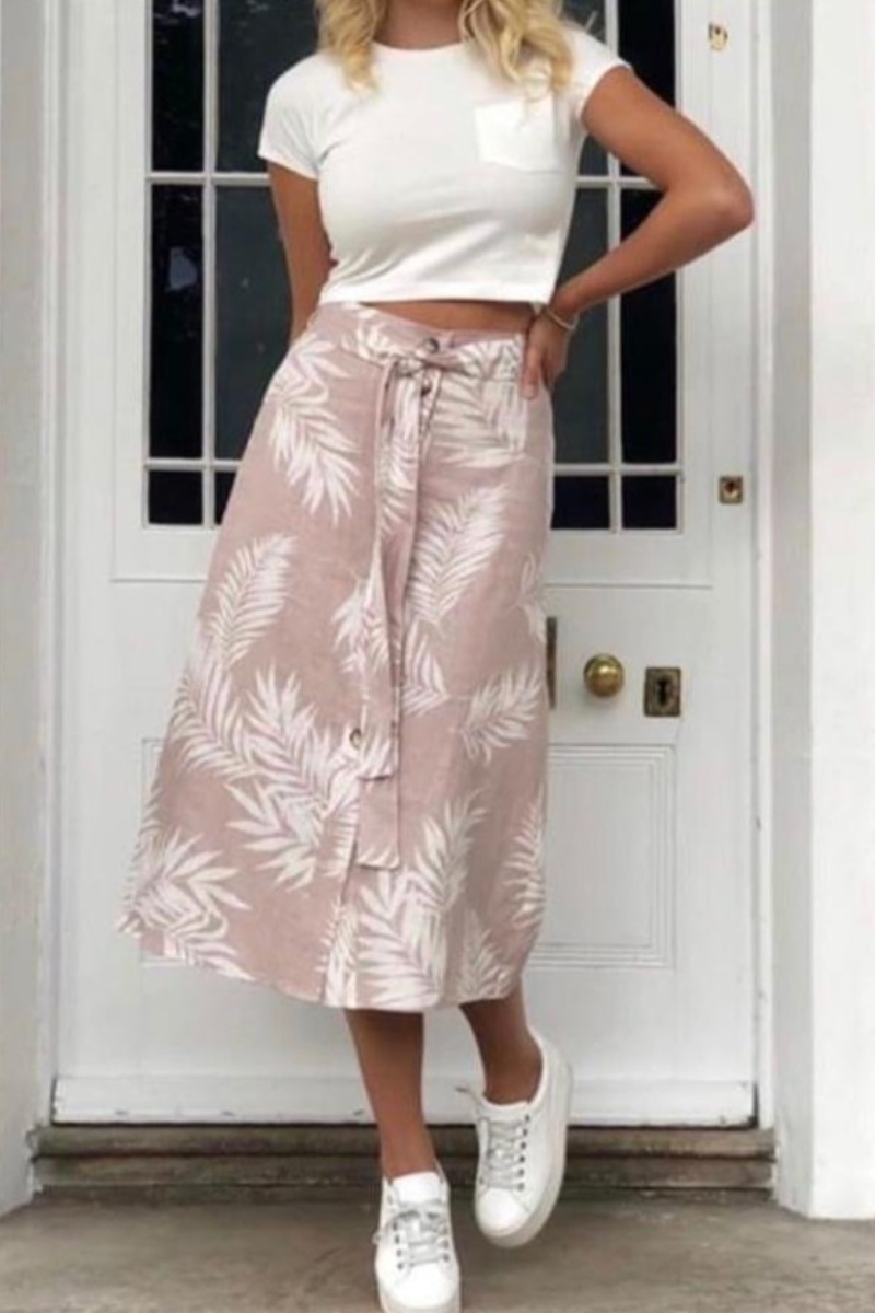 Dusky Pink Floaty Skirt