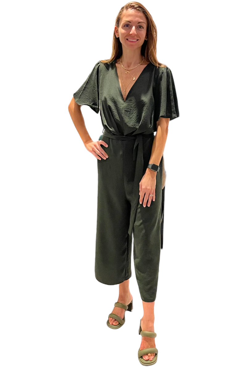 Famous Store Green Jumpsuit