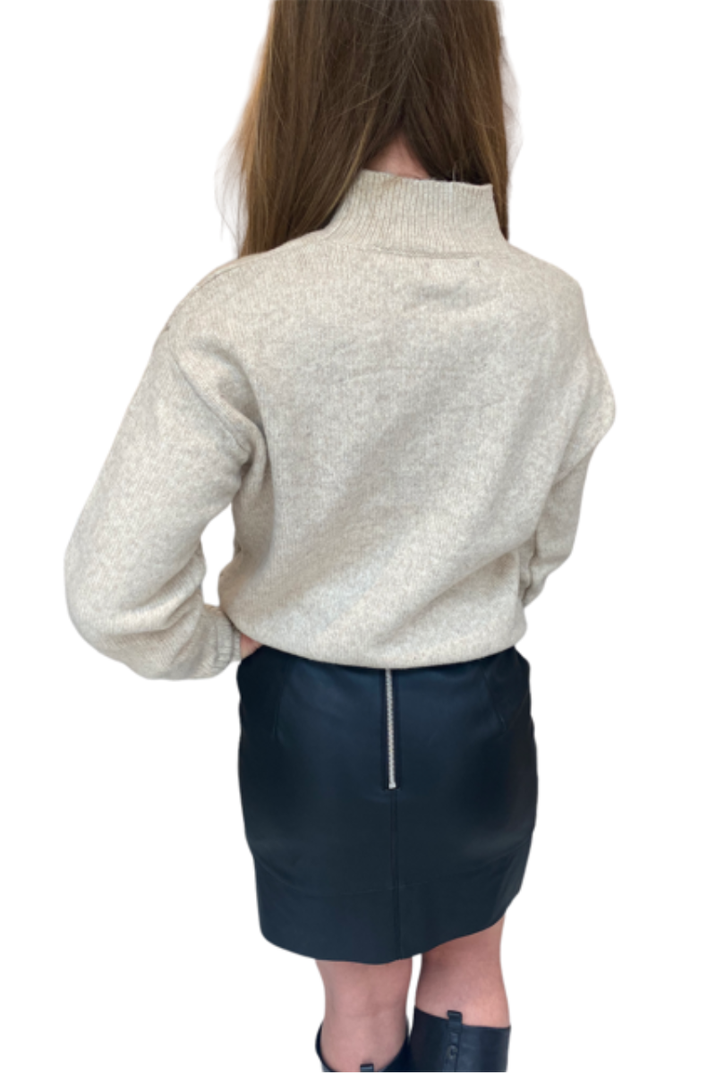Famous Store Oat Turtle Neck Jumper