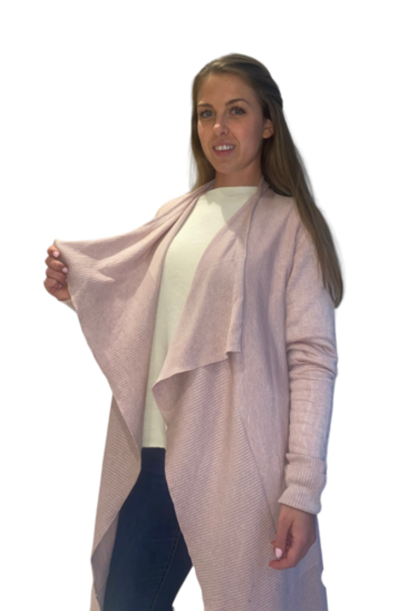 Pink Waterfall Cardigan