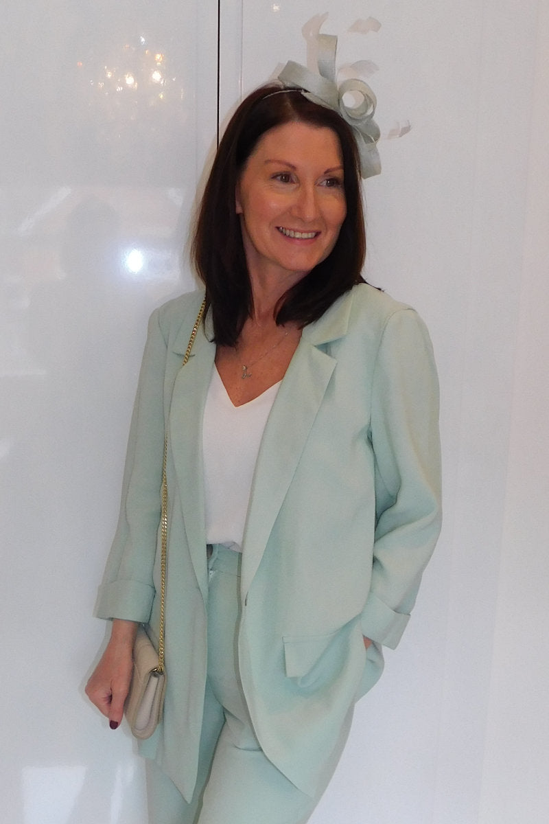 Ladies Mint Green Casual Co-ord Suit Set