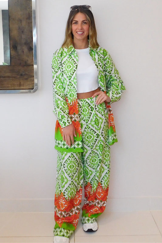 Co Ord Set Green 1009