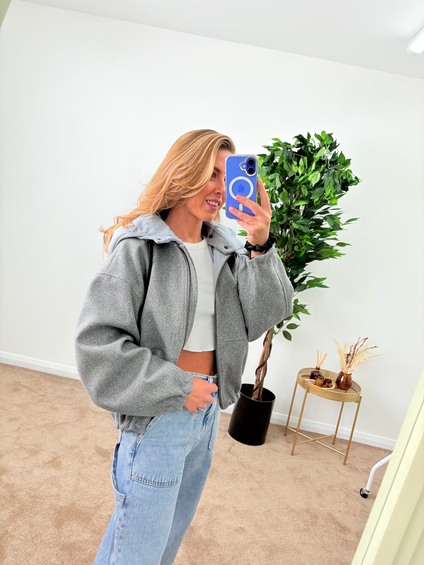 EX-George Bomber Jacket With Hood
