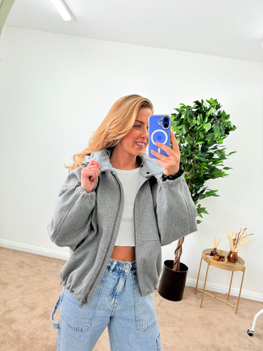 EX-George Bomber Jacket With Hood