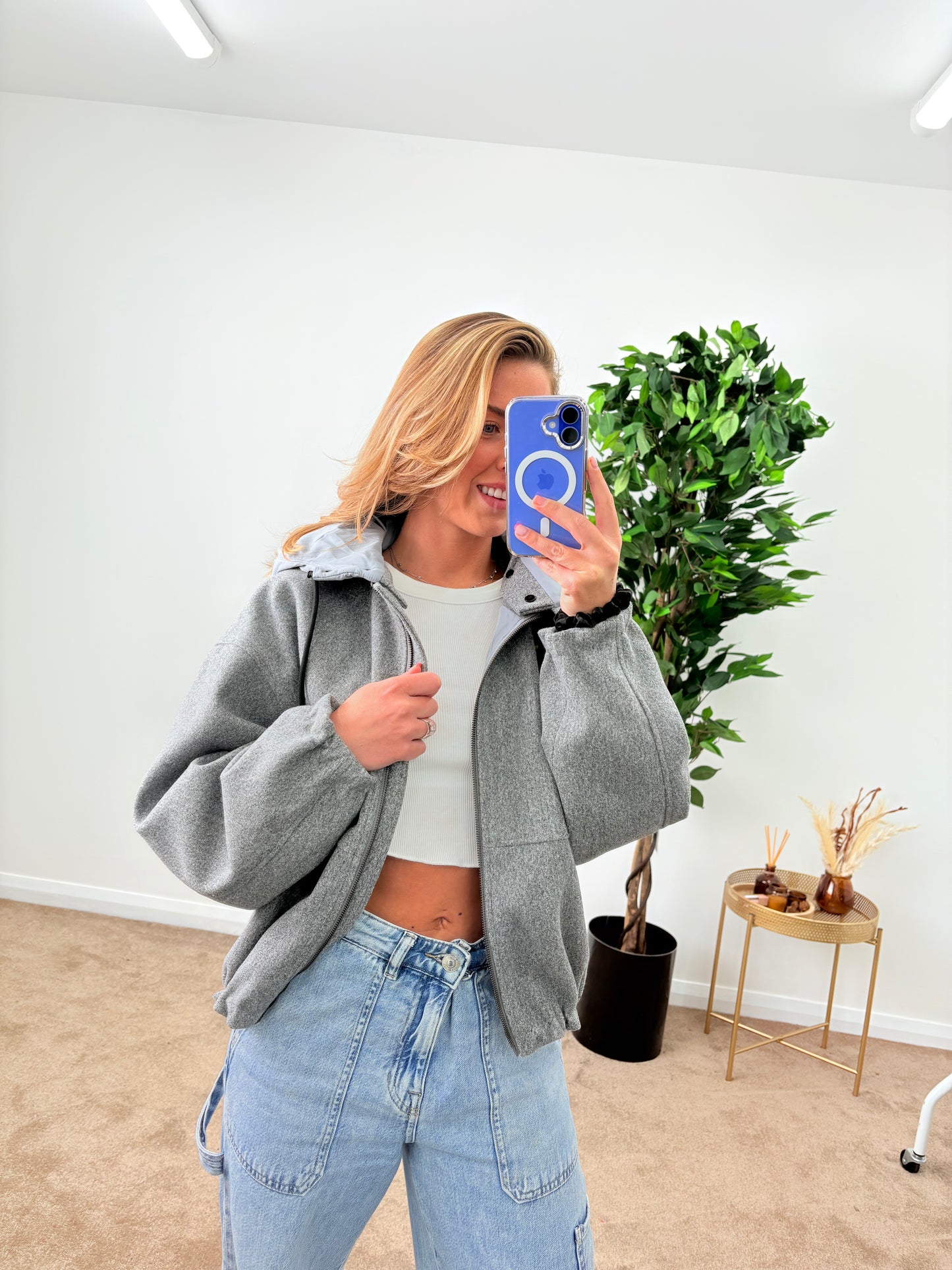 EX-George Bomber Jacket With Hood