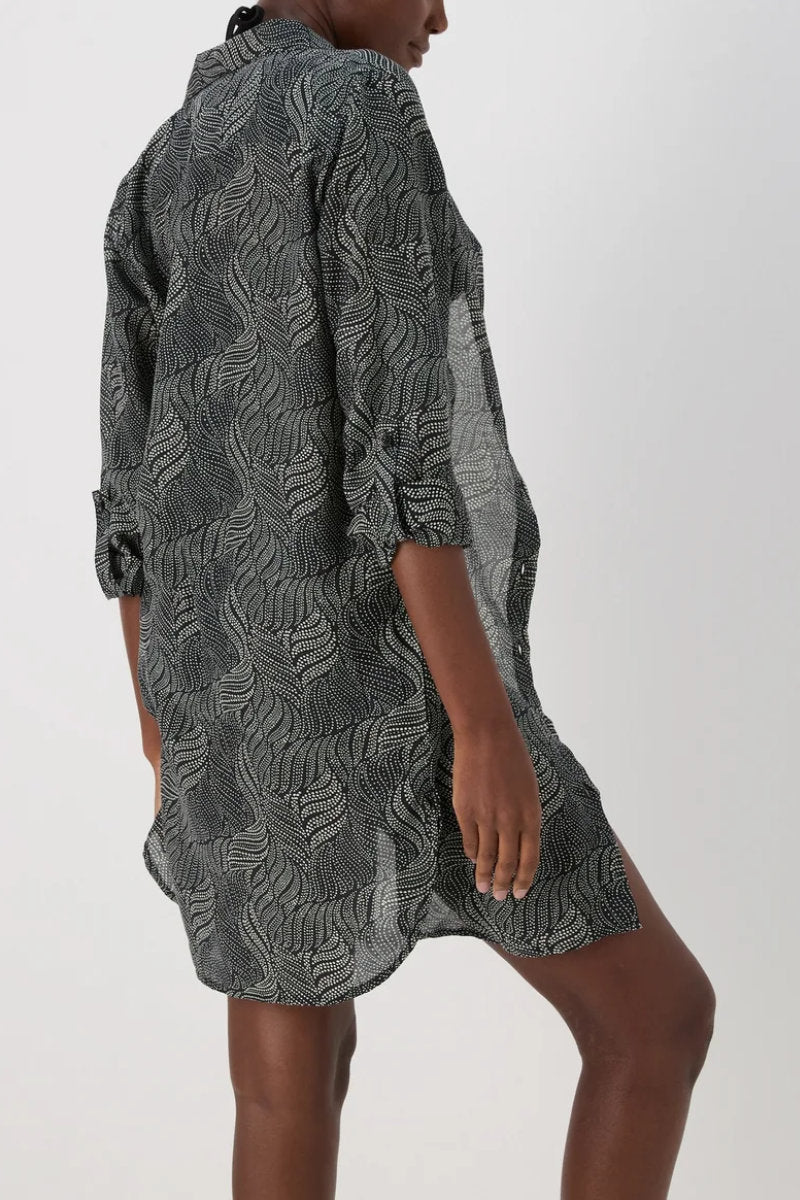 Ex-Store Black Print Beach Shirt