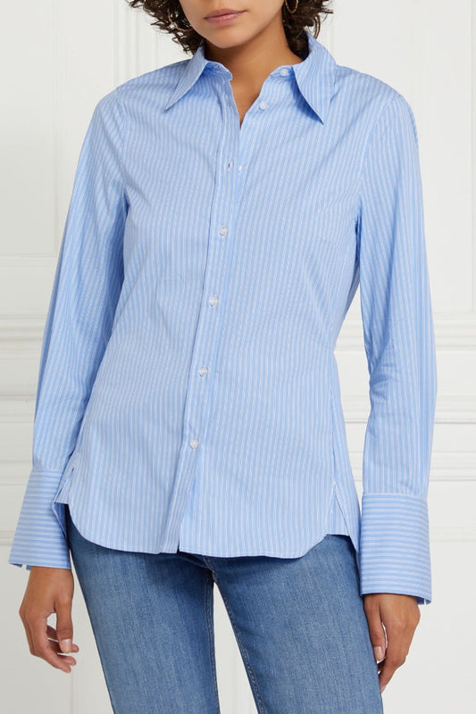 Ladies Camille Shirt Blue Stripe