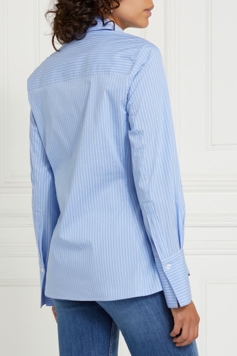 Ladies Camille Shirt Blue Stripe