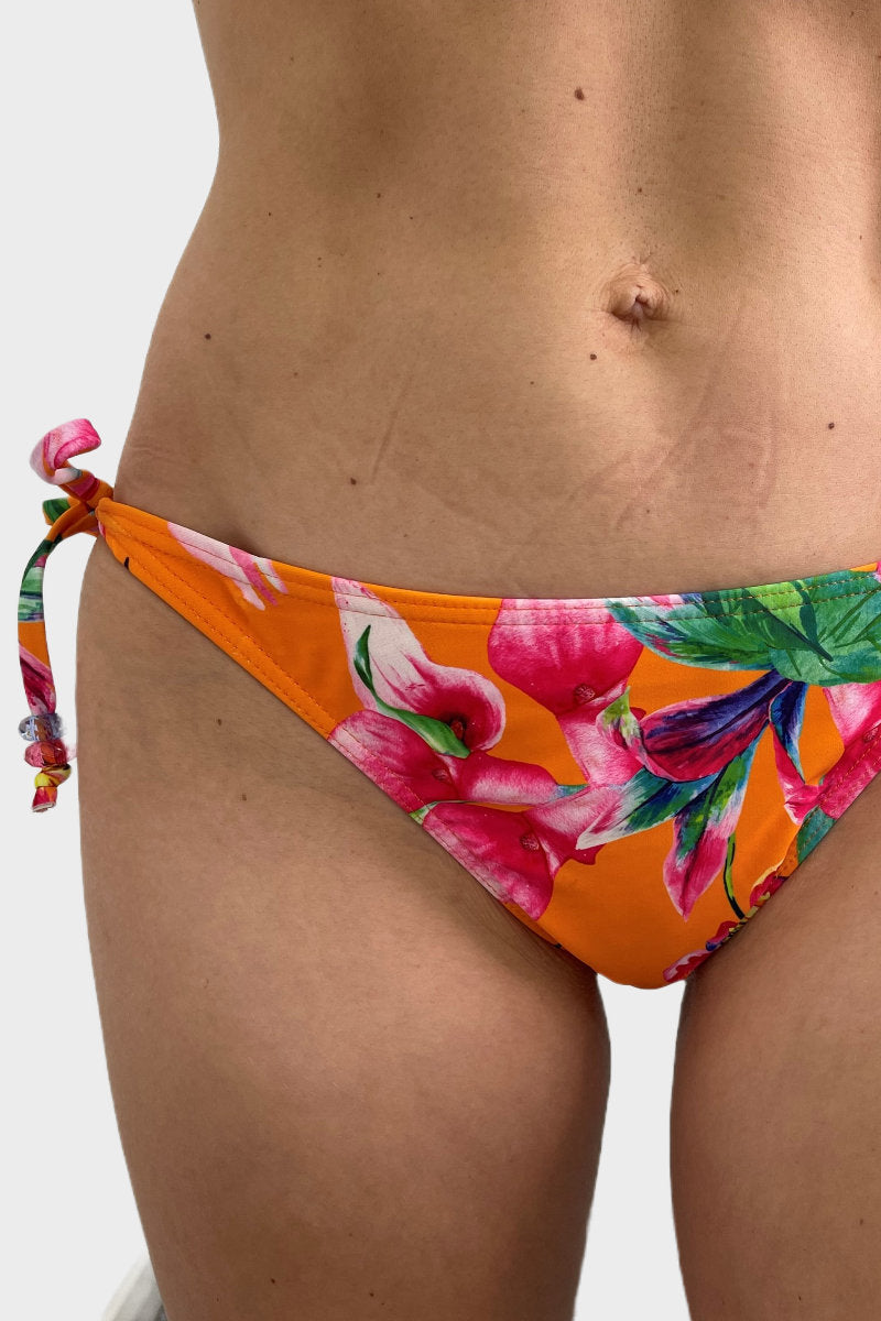 Famous Store Tropical Orange Bikini Bottom
