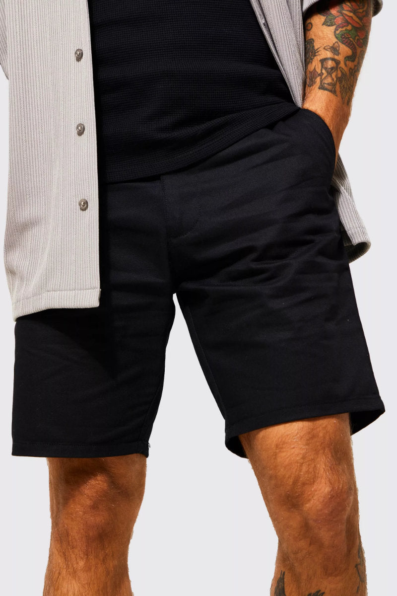 Slim fit shorts mens on sale uk